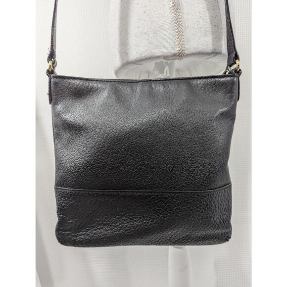 KATE SPADE! GENUINE BLACK LEATHER CROSSBODY BAG, PURSE, HANDBAG! SO PRETTY! - Picture 6 of 11